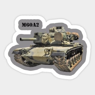 M60A2_blk_txt2 Sticker